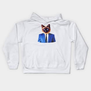 Business Cat Kids Hoodie